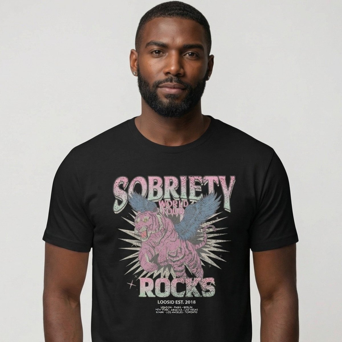 Sobriety Rocks Tour Unisex t-shirt