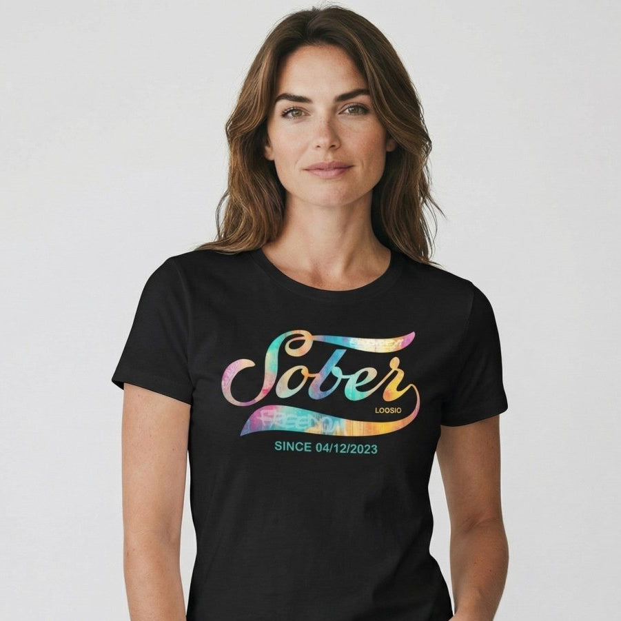 Recovery Sober Since Sober T Shirt | Personalized Sober Date