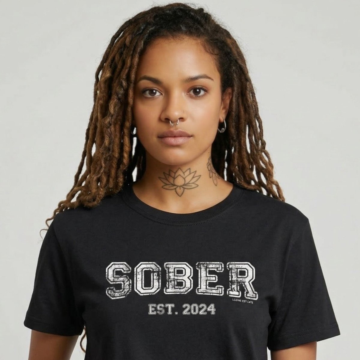 Sober Women's Recovery Is Possible Sober T Shirt graphic detail (view 4)