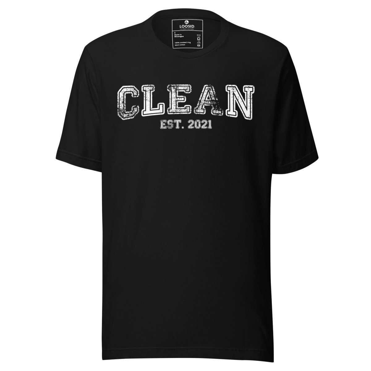 Recovery Year Men's Sobriety Sober T Shirt flat lay styled image (view 3)