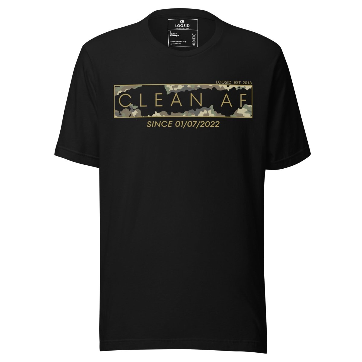 Since Date Men's Sobriety Sober T Shirt flat lay styled image (view 3)