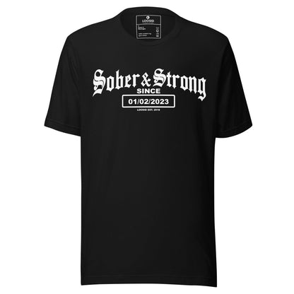 Sober & Strong Sober T Shirt lifestyle view (view 5)