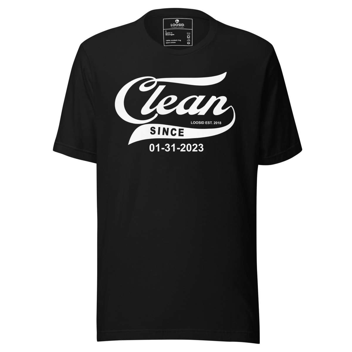 Clean Since Sober T Shirt lifestyle view (view 5)