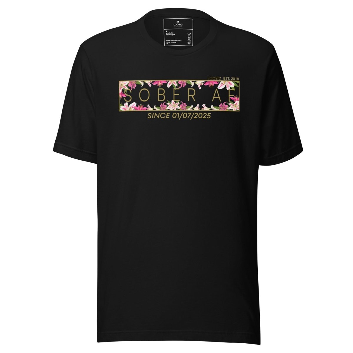Sober AF Sober T Shirt side view (view 6)
