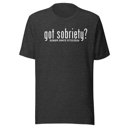 Women’s Sober Shirt celebrating progress in sobriety journey
