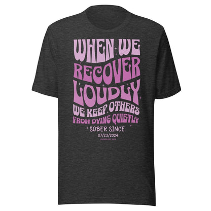 simple sober t shirt recovery clothing