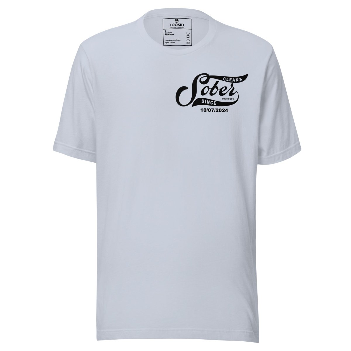 Sober Since Sober T Shirt featuring the design (view 11)