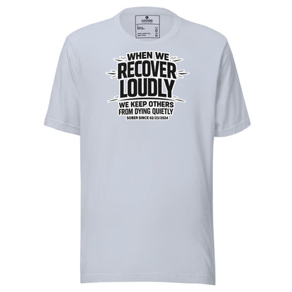 We Do Recover Sober T Shirt graphic detail (view 14)