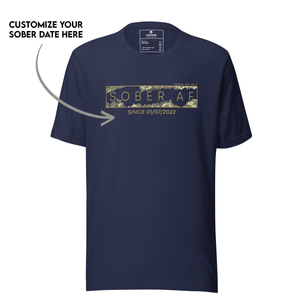 Empowering Sober T Shirt designed for sober living inspiration