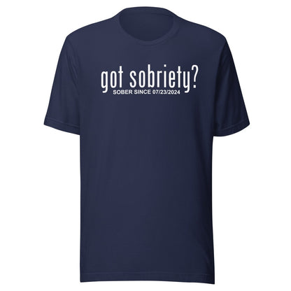 Personalized Sober Shirt for honoring recovery milestones
