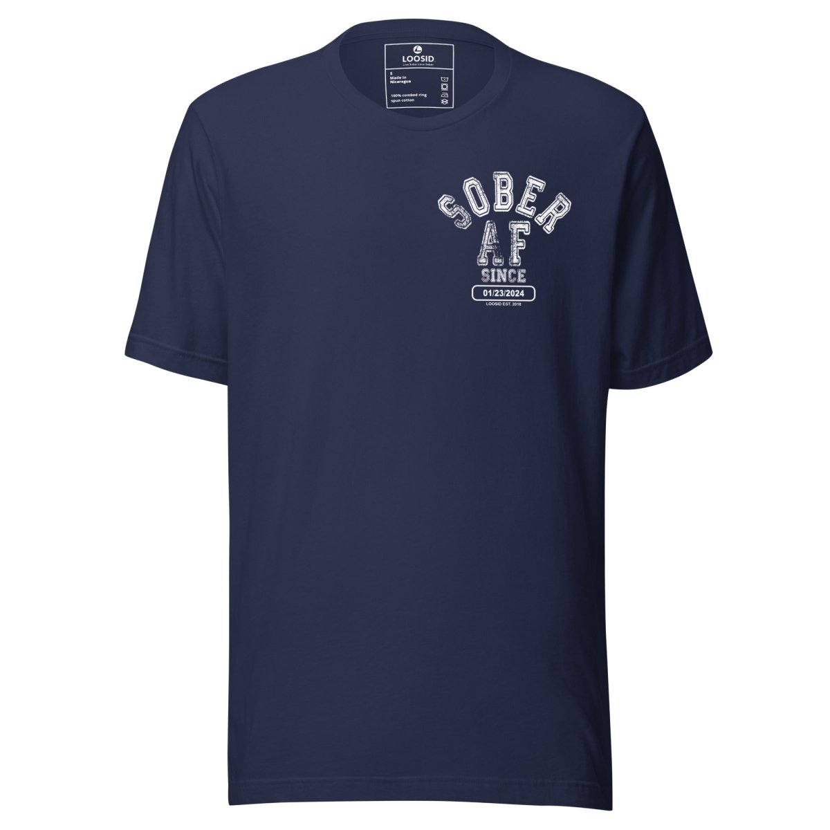 Sober AF Sober T Shirt graphic detail (view 4)