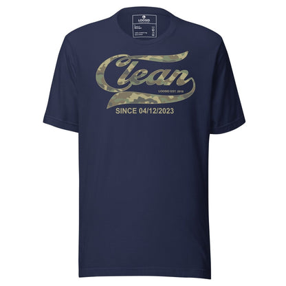 Recovery Date Men's Sobriety Sober T Shirt lifestyle view (view 5)