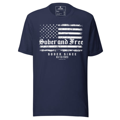 Sober and Free Sober T Shirt featuring the design (view 21)