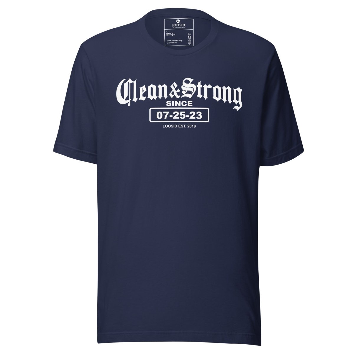 Recovery Date Men's Sobriety Sober T Shirt graphic detail (view 14)