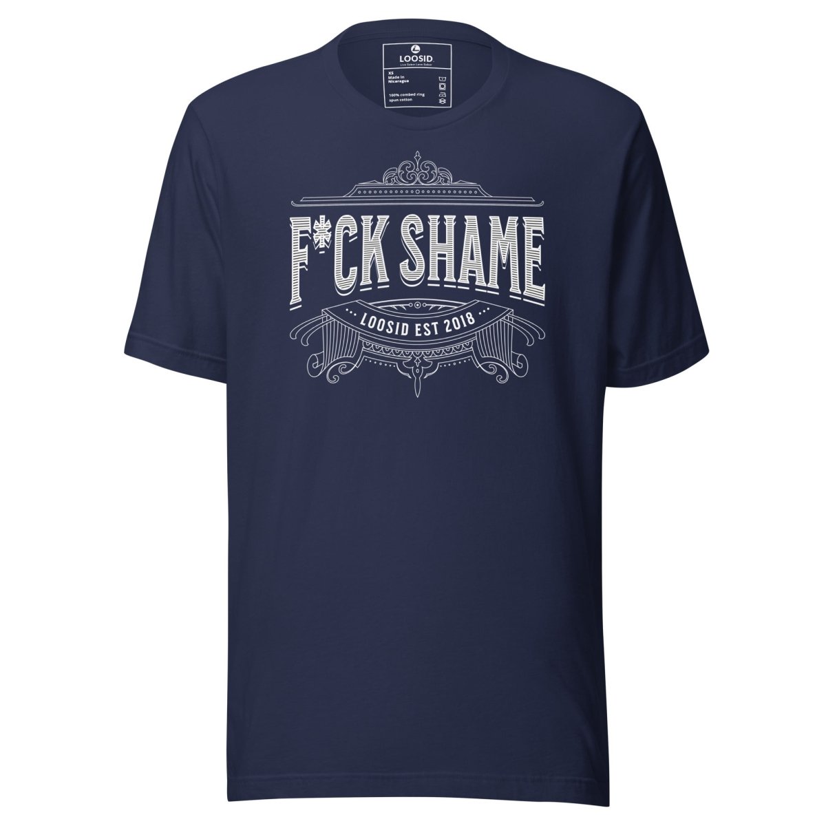 F*ck Shame Sober T Shirt back view (view 17)