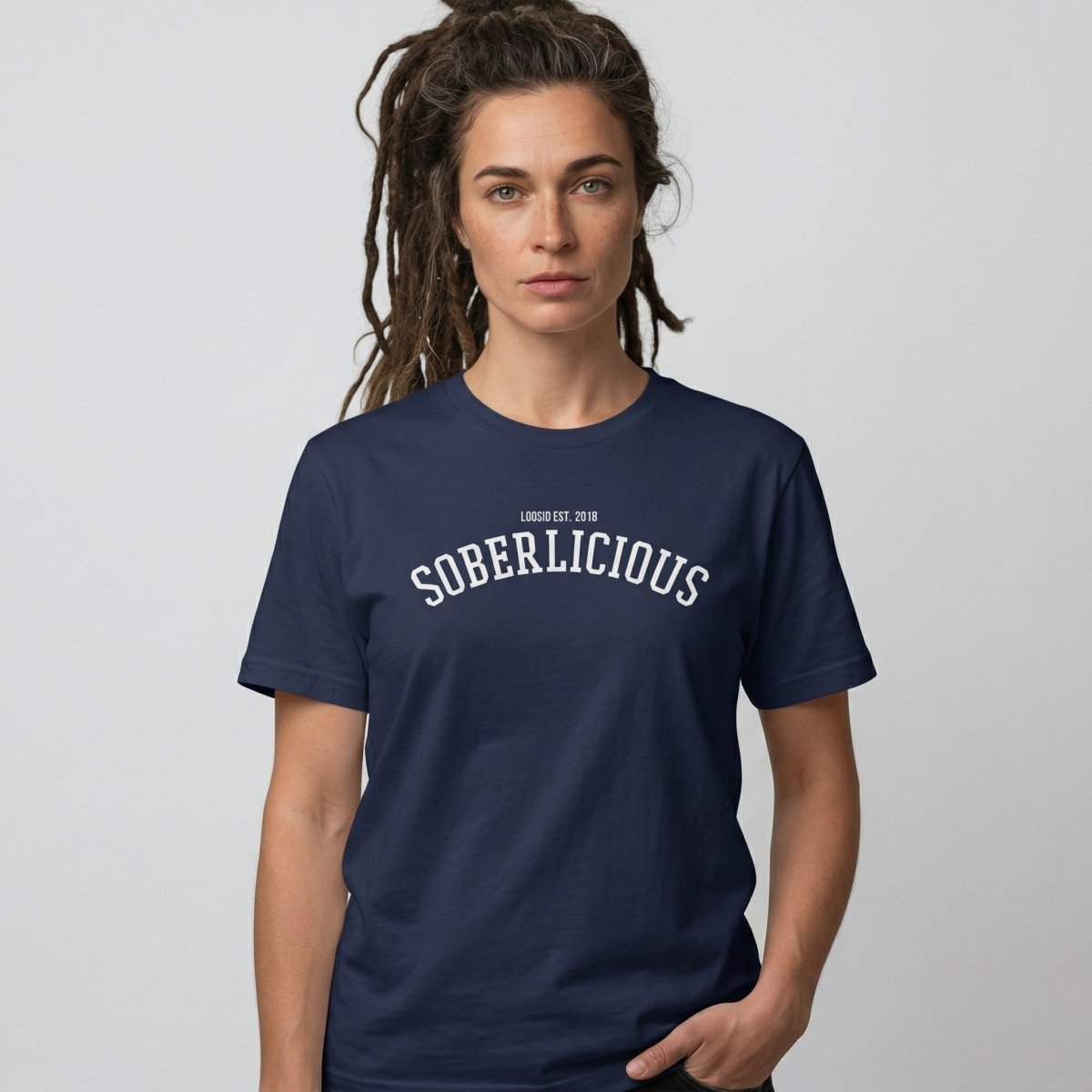 Vintage Soberlicious Sober T Shirt lifestyle view (view 25)