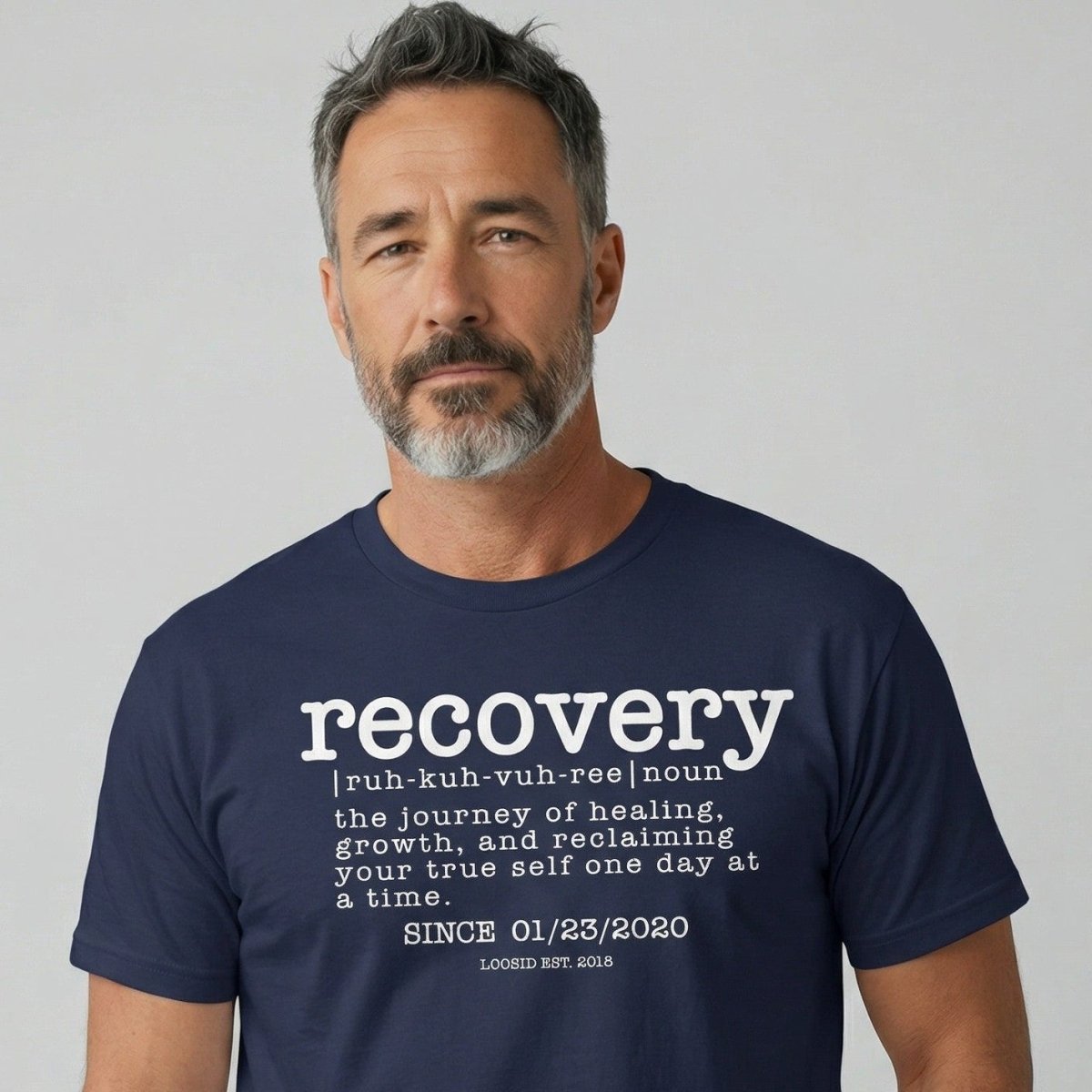 Recovery definition men Sober T Shirt side view (view 6)