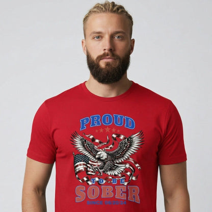 Proud To Be Sober Sober T Shirt packaging detail (view 18)