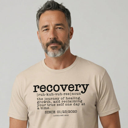 Recovery definition men Sober T Shirt featuring the design (view 21)