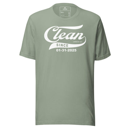 Clean Since Sober T Shirt fit detail (view 19)