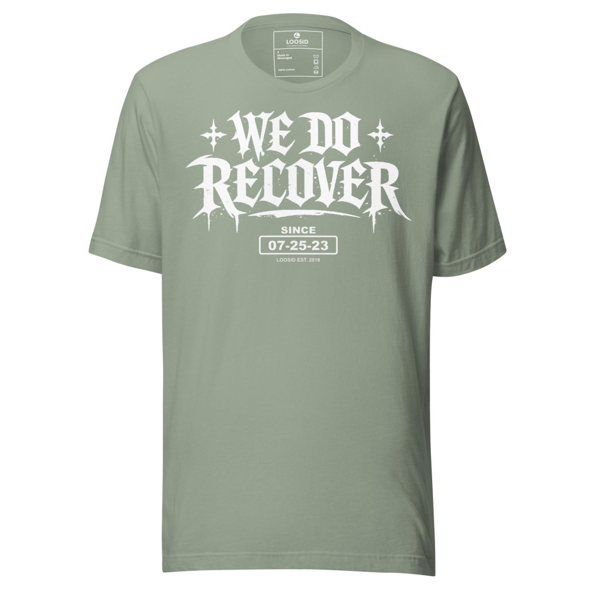 We Do Recover Female Sober T Shirt featuring the design (view 11)