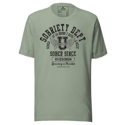Sobriety Dept Sober T Shirt fit detail (view 9)
