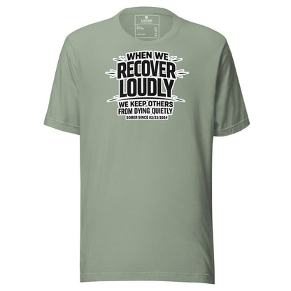 We Do Recover Sober T Shirt packaging detail (view 8)