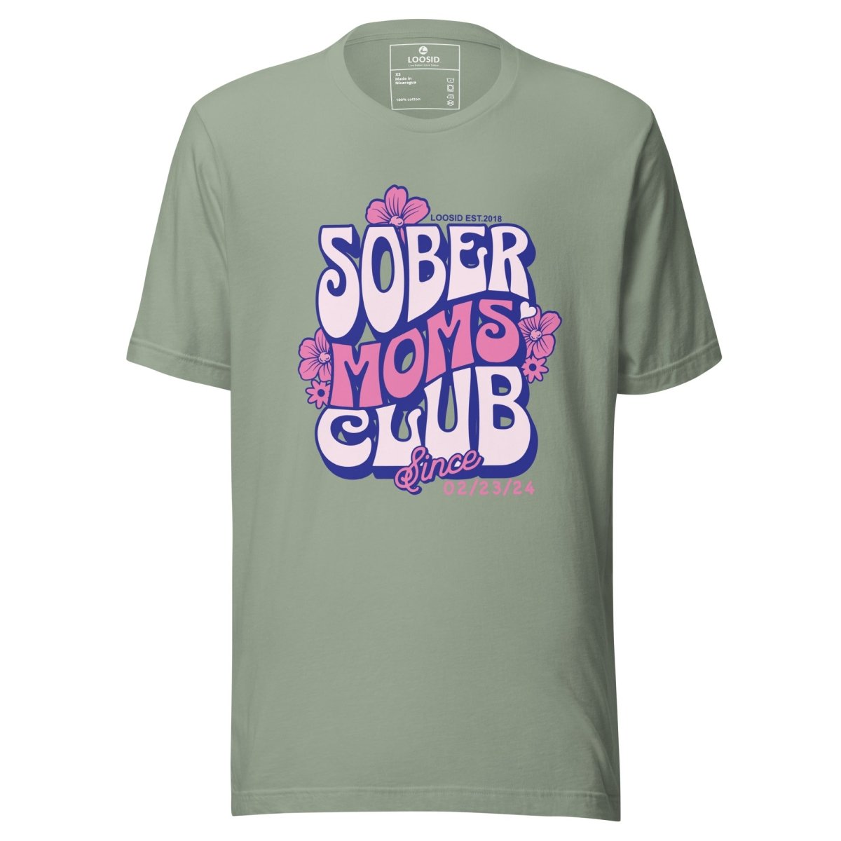 Sober Moms Sober T Shirt back view (view 17)