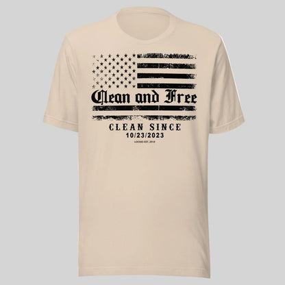Clean and Free Sober T Shirt lifestyle view (view 15)