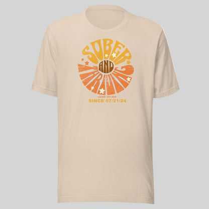Sober and Thriving Sober T Shirt featuring the design (view 21)