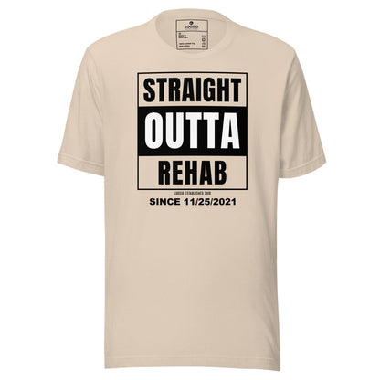 Straight Outta Rehab Sober T Shirt graphic detail (view 14)