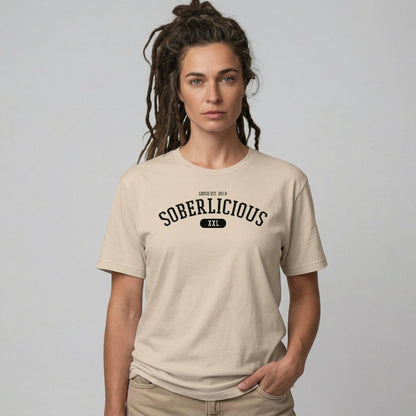 Vintage Soberlicious Sober T Shirt flat lay styled image (view 13)