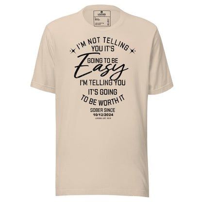 I'm Not Telling Sober T Shirt graphic detail (view 14)