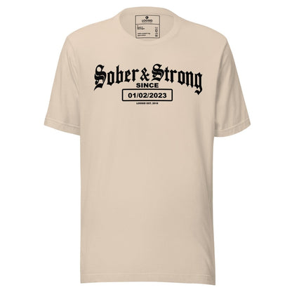 Sober & Strong Sober T Shirt graphic detail (view 14)