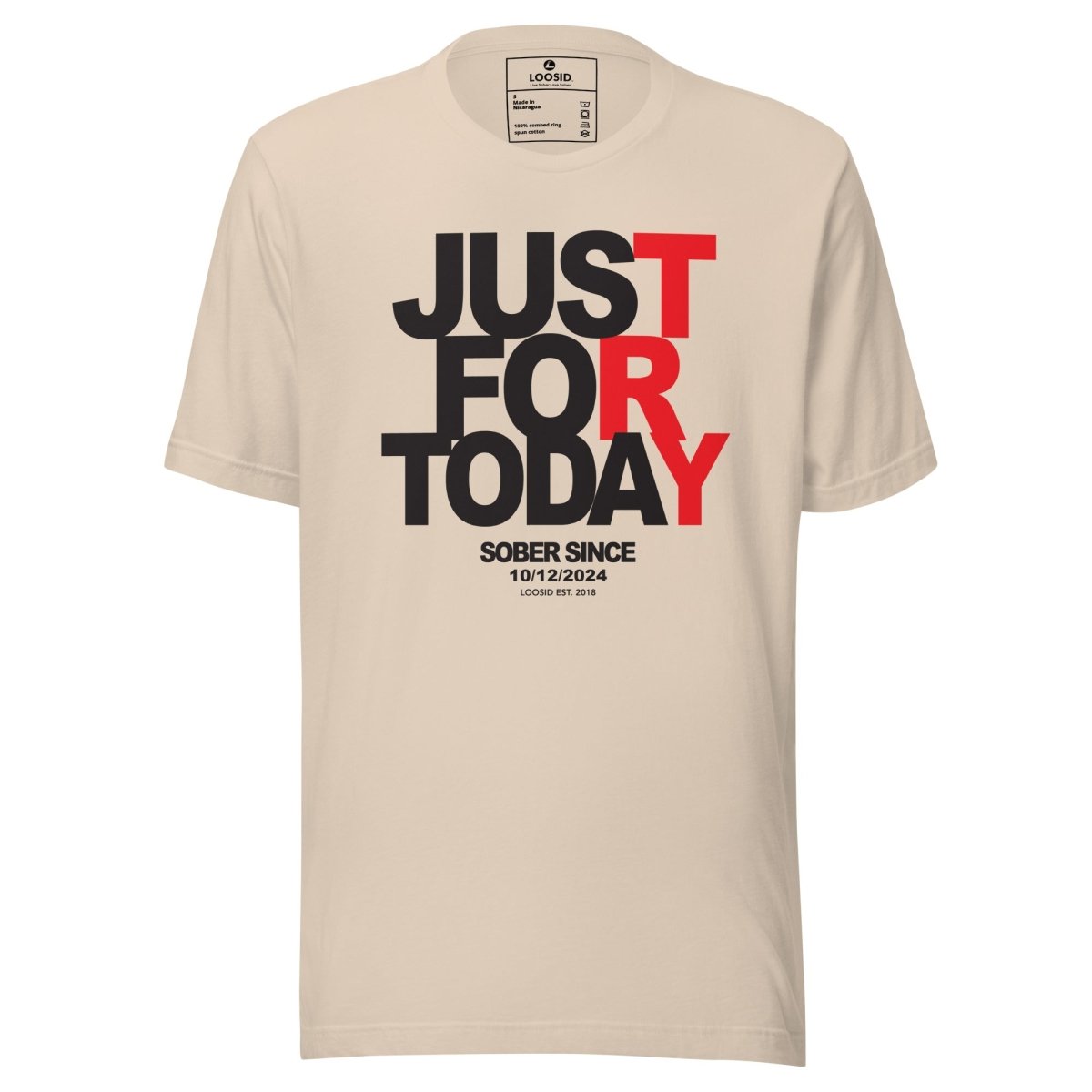 Just Try For Today Sober T Shirt back view (view 17)