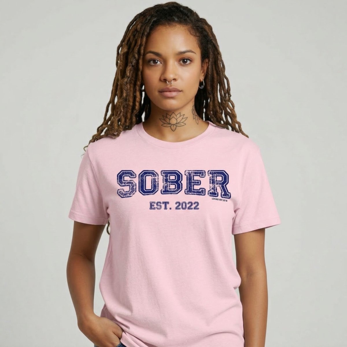 Sober Women's Recovery Is Possible Sober T Shirt lifestyle view (view 25)