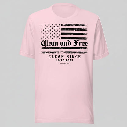 Clean and Free Sober T Shirt packaging detail (view 18)