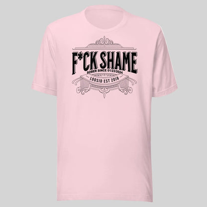F*ck Shame Sober T Shirt packaging detail (view 18)