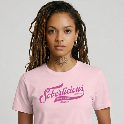 Soberlicious Sober T Shirt close-up view (view 2)