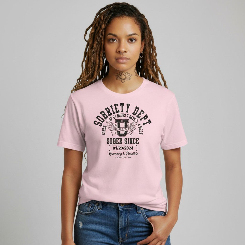 Sobriety Dept Sober T Shirt side view (view 16)