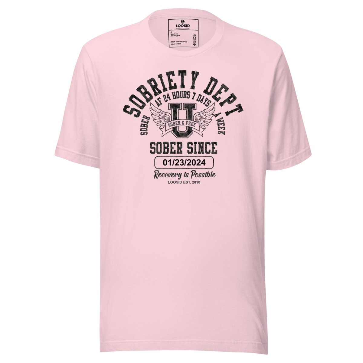 Sobriety Dept Sober T Shirt graphic detail (view 14)