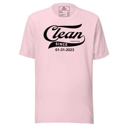 Clean Since Sober T Shirt product photo (view 20)