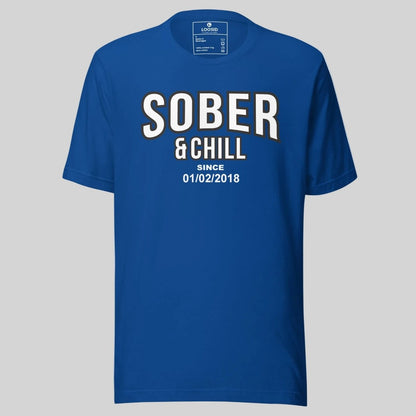 Sober and Chill Sober T Shirt flat lay styled image (view 23)