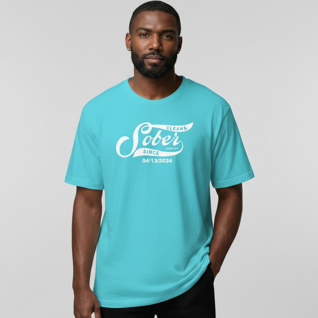 Sober Since Sober T Shirt product photo (view 10)