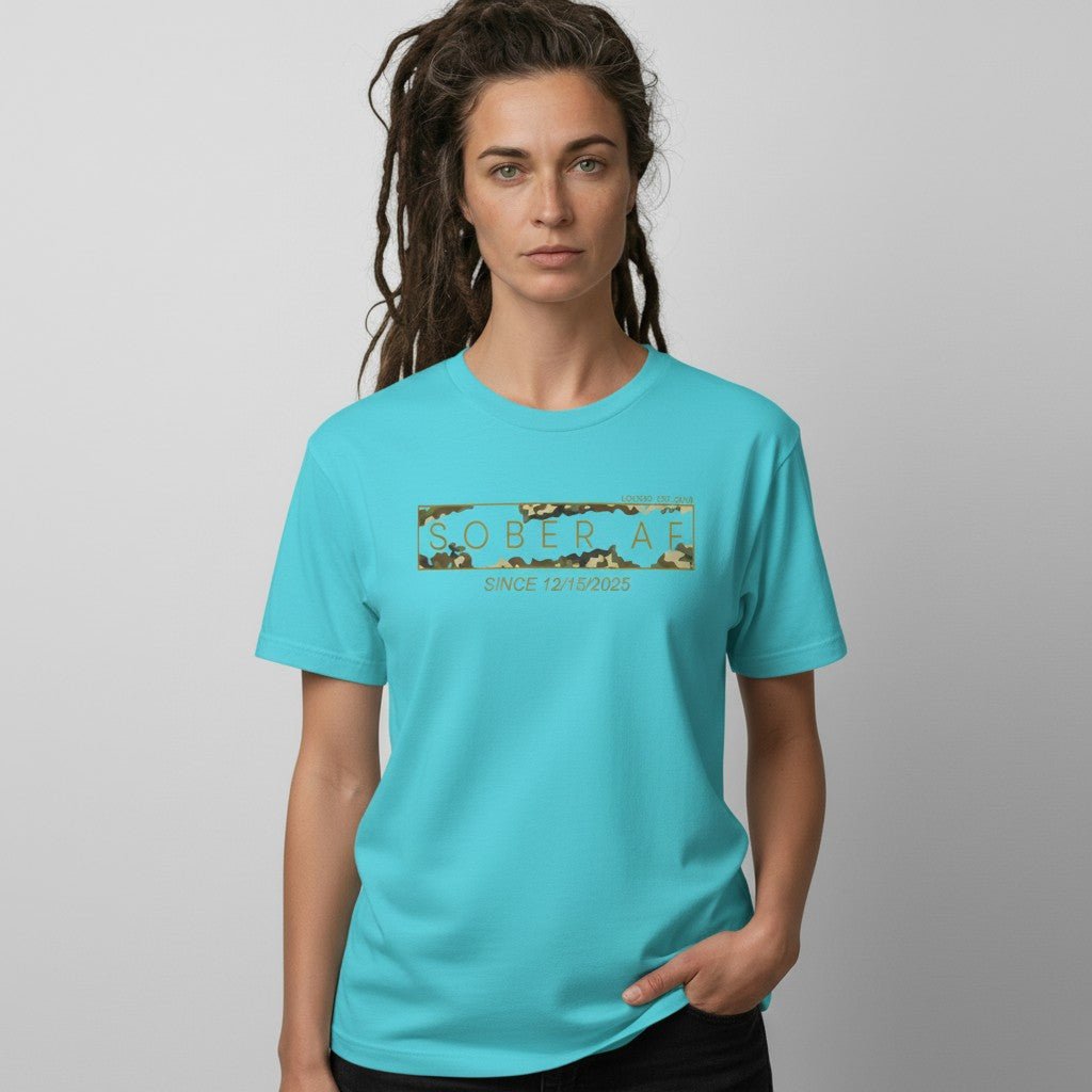 Sober AF Sober T Shirt side view (view 6)