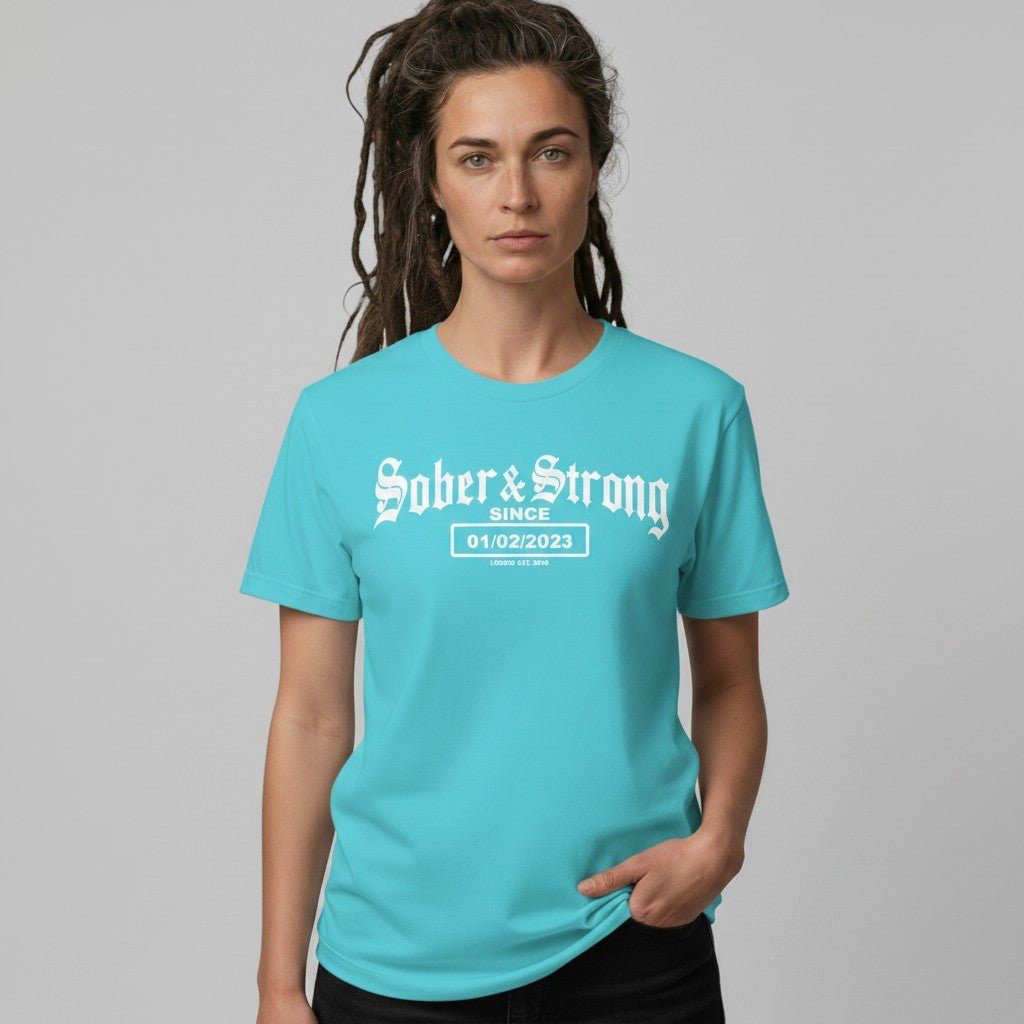 Sober & Strong Sober T Shirt fit detail (view 9)