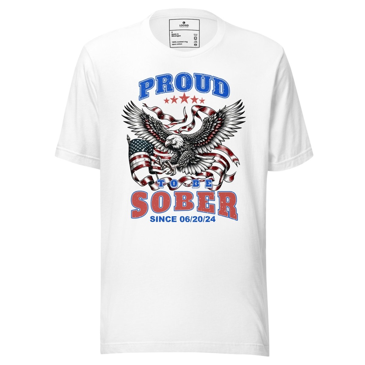 Sober T Shirt | Proud To Be Sober Tee with Personalized Date