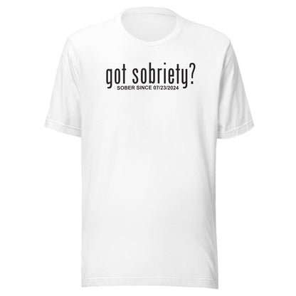 Inspiring Sober T Shirt symbolizing courage and hope