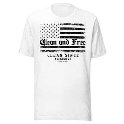 Clean and Free Sober T Shirt featuring the design (view 21)