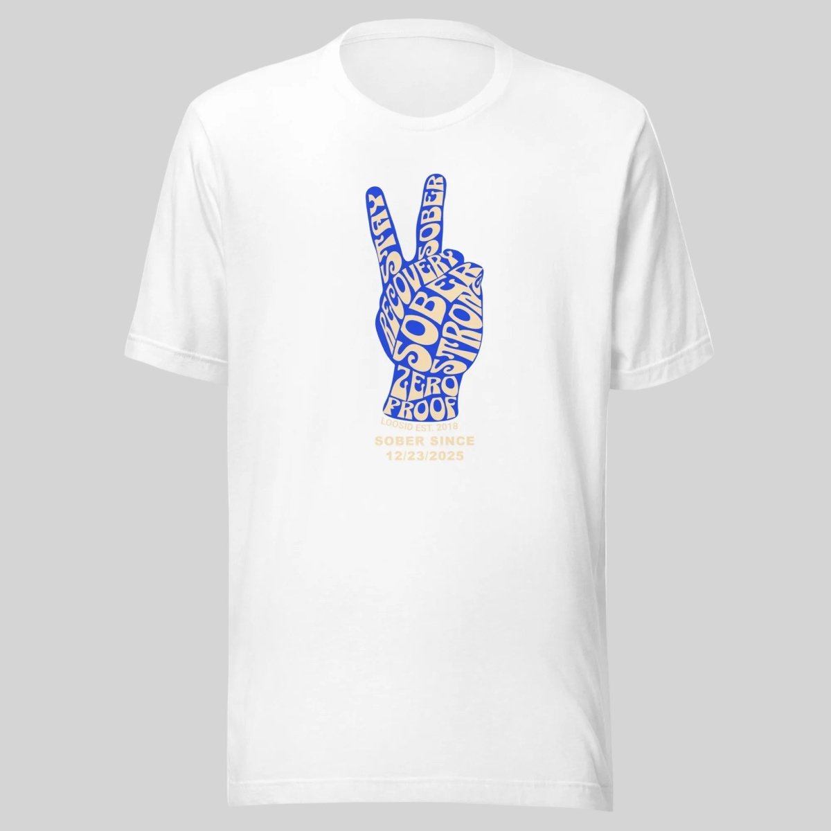 Peace & Sober Sober T Shirt graphic detail (view 24)
